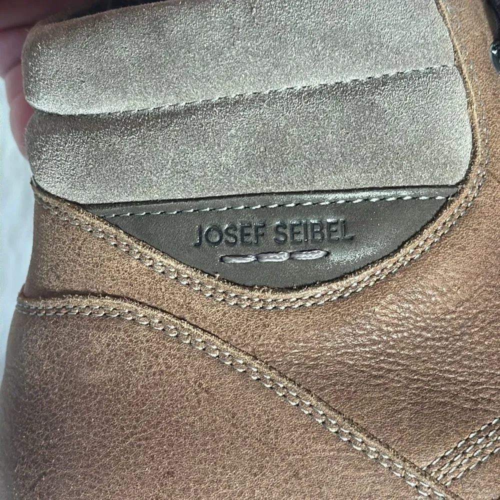 Josef Seibel NWOT Raymond 02 Brown‎ Leather Boots Sz 43